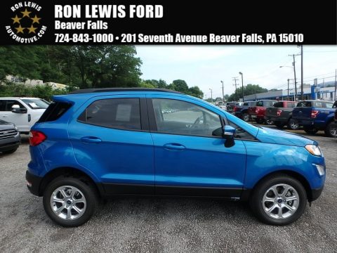 Lightning Blue Ford EcoSport SE 4WD. Click to enlarge. Lightning Blue Ford EcoSport SE 4WD. Click to enlarge.