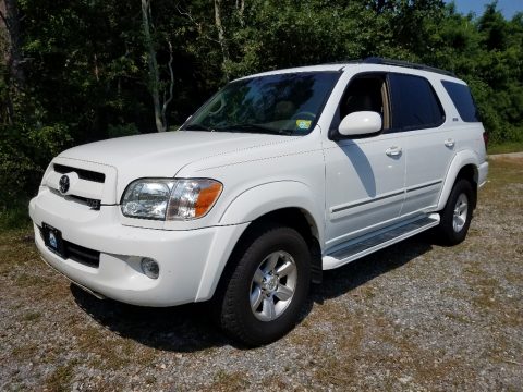 Super White Toyota Sequoia SR5 4WD.  Click to enlarge.