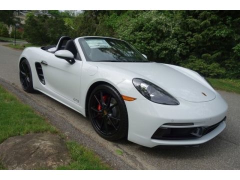 White Porsche 718 Boxster GTS.  Click to enlarge.