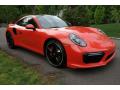Front 3/4 View of 2017 Porsche 911 Turbo Coupe #1