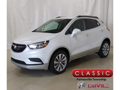 White Frost Tricoat Buick Encore Preferred AWD.  Click to enlarge.