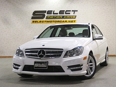 Polar White Mercedes-Benz C 300 4Matic Sport.  Click to enlarge.