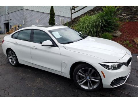 Alpine White BMW 4 Series 430i xDrive Gran Coupe.  Click to enlarge.