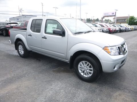 Brilliant Silver Nissan Frontier S Crew Cab 4x4.  Click to enlarge.