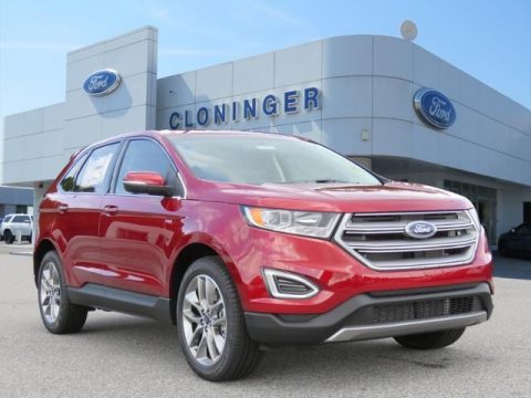 Ruby Red Ford Edge Titanium.  Click to enlarge.