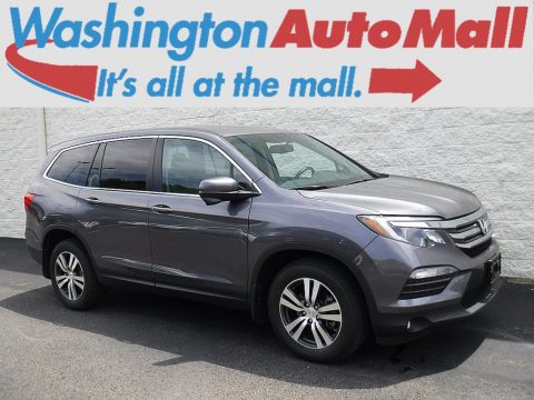 Modern Steel Metallic Honda Pilot EX-L AWD.  Click to enlarge.