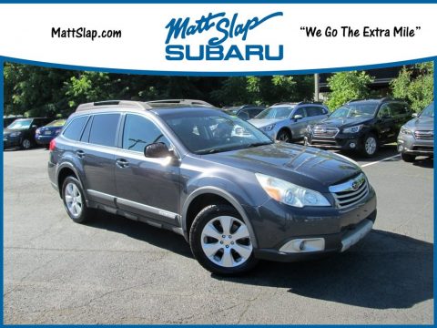 Graphite Gray Metallic Subaru Outback 2.5i Premium Wagon.  Click to enlarge.