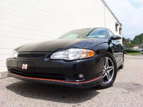 Black Chevrolet Monte Carlo Supercharged SS Tony Stewart Signature Series.  Click to enlarge.