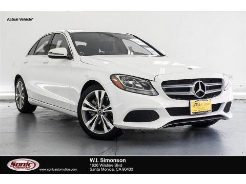 Polar White Mercedes-Benz C 300 Sedan.  Click to enlarge.