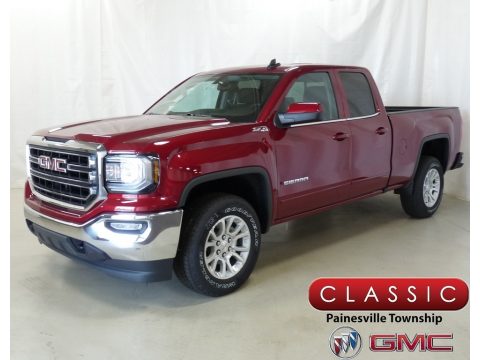 Red Quartz Tintcoat GMC Sierra 1500 SLE Double Cab 4WD.  Click to enlarge.
