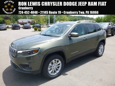 Olive Green Pearl Jeep Cherokee Latitude 4x4.  Click to enlarge.