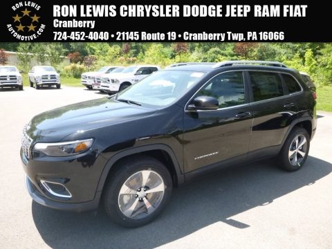 Diamond Black Crystal Pearl Jeep Cherokee Limited 4x4.  Click to enlarge.