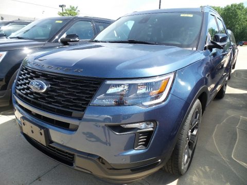Blue Metallic Ford Explorer Sport 4WD.  Click to enlarge.