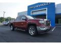 Front 3/4 View of 2018 GMC Sierra 1500 SLT Crew Cab 4WD #1