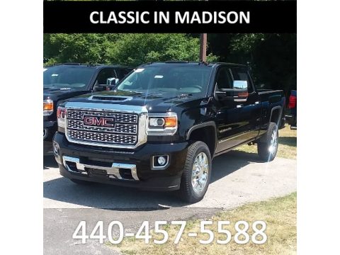 Onyx Black GMC Sierra 2500HD Denali Crew Cab 4WD.  Click to enlarge.