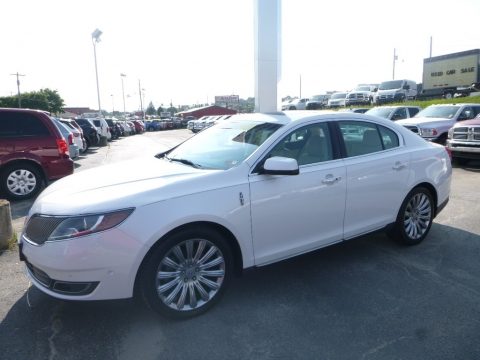 White Platinum Lincoln MKS AWD.  Click to enlarge.