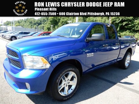 Blue Streak Pearl Ram 1500 Express Quad Cab 4x4.  Click to enlarge.