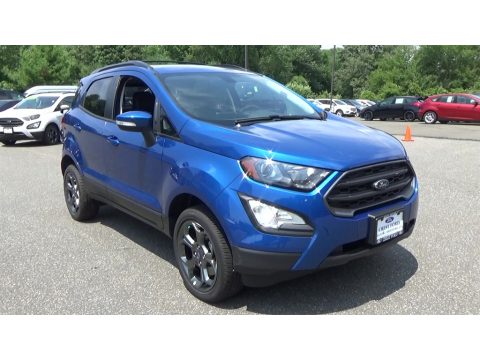 Blue Candy Ford EcoSport SES 4WD.  Click to enlarge.