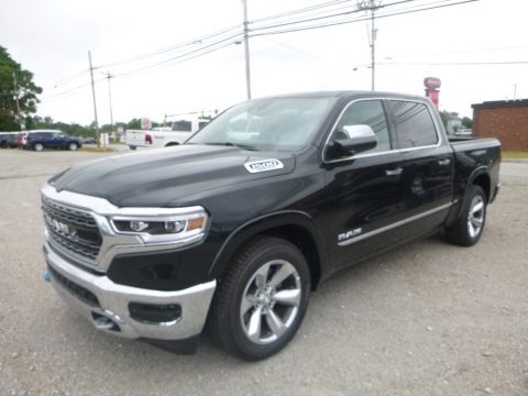 Diamond Black Crystal Pearl Ram 1500 Limited Crew Cab 4x4.  Click to enlarge.