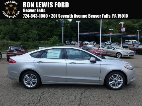 Ingot Silver Ford Fusion Hybrid S.  Click to enlarge.