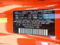 Hyundai Color Code TT1 Sunset Orange #10