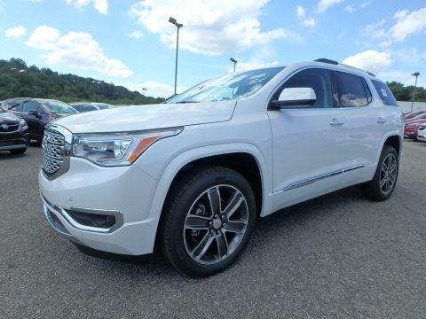 White Frost Tricoat GMC Acadia Denali AWD.  Click to enlarge.