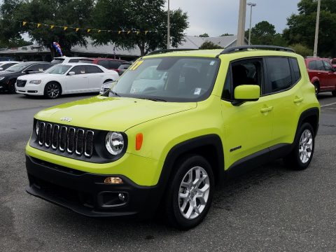 Hypergreen Jeep Renegade Latitude.  Click to enlarge.