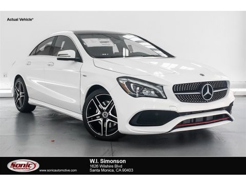 Polar White Mercedes-Benz CLA 250 Coupe.  Click to enlarge.