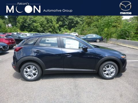Deep Crystal Blue Mica Mazda CX-3 Sport AWD.  Click to enlarge.