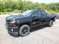 Front 3/4 View of 2019 Chevrolet Silverado LD LT Z71 Double Cab 4x4 Midnight Edition #1