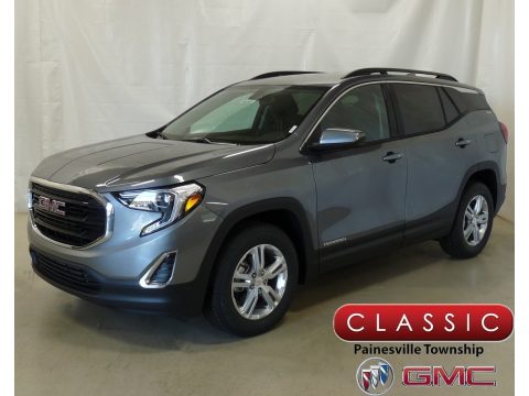 Satin Steel Metallic GMC Terrain SLE AWD.  Click to enlarge.