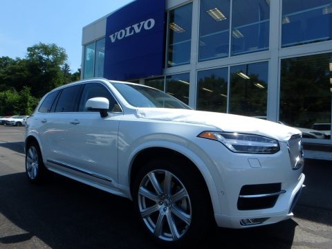 Ice White Volvo XC90 T6 AWD Inscription.  Click to enlarge.
