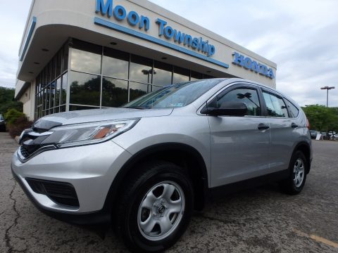 Alabaster Silver Metallic Honda CR-V LX AWD.  Click to enlarge.
