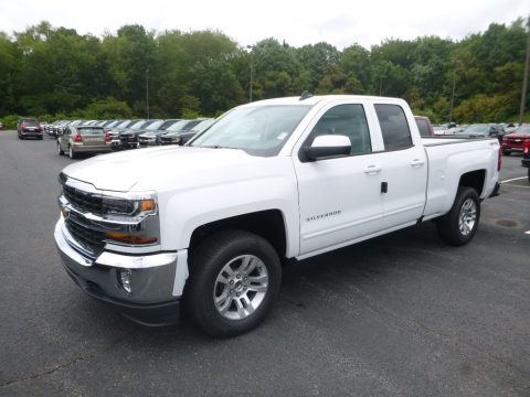 Summit White Chevrolet Silverado LD LT Double Cab 4x4.  Click to enlarge.