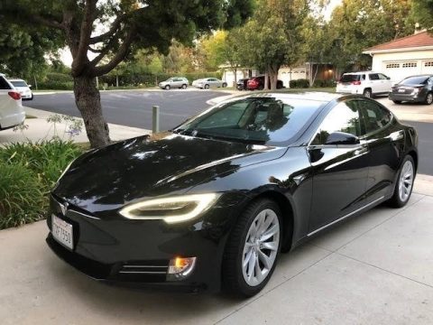 Solid Black Tesla Model S 75D.  Click to enlarge.