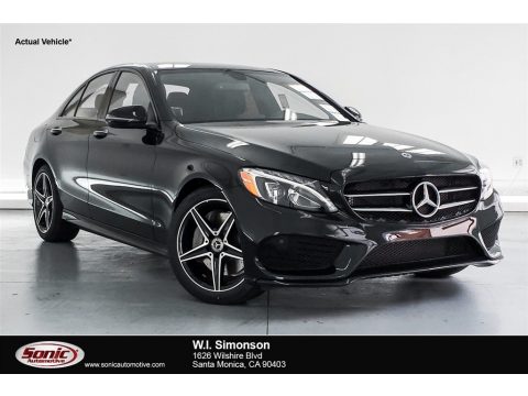 Black Mercedes-Benz C 300 Sedan.  Click to enlarge.