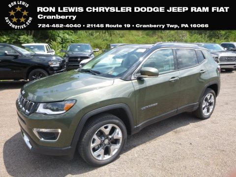Olive Green Pearl Jeep Compass Limited 4x4.  Click to enlarge.
