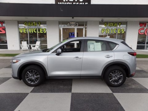 Sonic Silver Metallic Mazda CX-5 Sport AWD.  Click to enlarge.