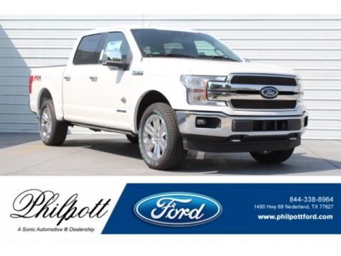 White Platinum Ford F150 King Ranch SuperCrew 4x4.  Click to enlarge.