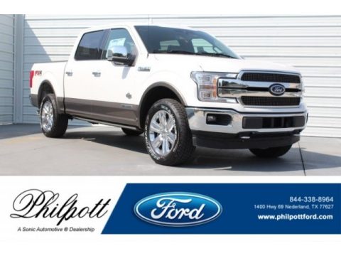 White Platinum Ford F150 King Ranch SuperCrew 4x4.  Click to enlarge.