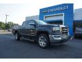Front 3/4 View of 2018 GMC Sierra 1500 SLT Crew Cab 4WD #1