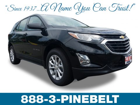 Mosaic Black Metallic Chevrolet Equinox LS AWD.  Click to enlarge.