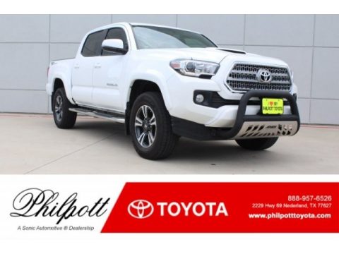 Super White Toyota Tacoma TRD Sport Double Cab.  Click to enlarge.