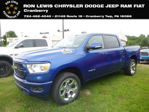 Blue Streak Pearl Ram 1500 Big Horn Crew Cab 4x4.  Click to enlarge.