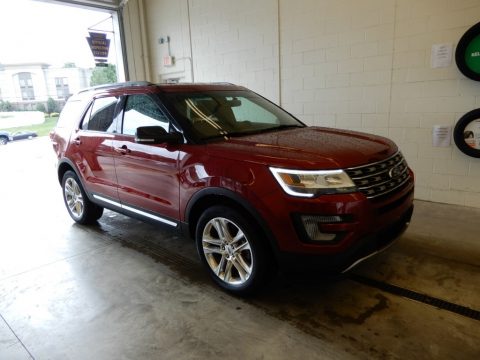 Ruby Red Metallic Tri-Coat Ford Explorer XLT 4WD.  Click to enlarge.