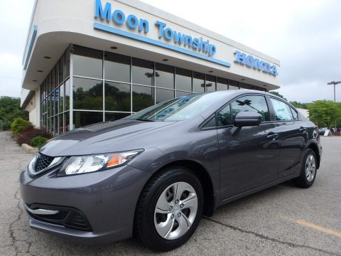 Modern Steel Metallic Honda Civic LX Sedan.  Click to enlarge.