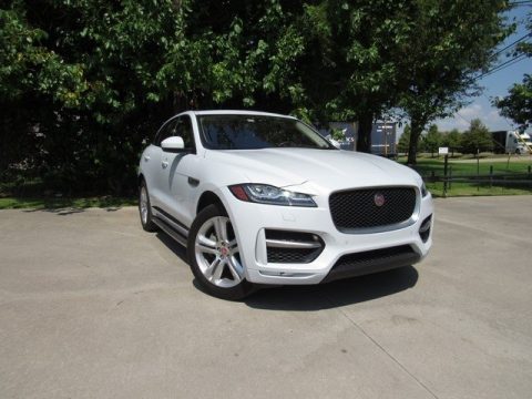 Glacier White Jaguar F-PACE 35t AWD R-Sport.  Click to enlarge.