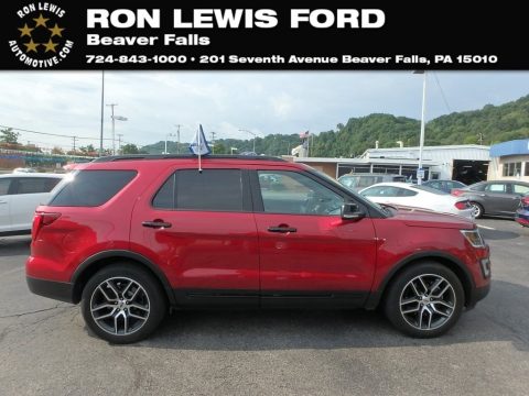 Ruby Red Metallic Tri-Coat Ford Explorer Sport 4WD.  Click to enlarge.