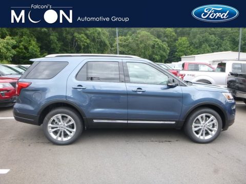 Blue Metallic Ford Explorer XLT 4WD.  Click to enlarge.