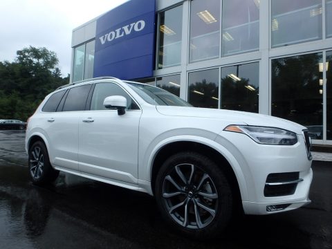 Crystal White Metallic Volvo XC90 T6 AWD Momentum.  Click to enlarge.